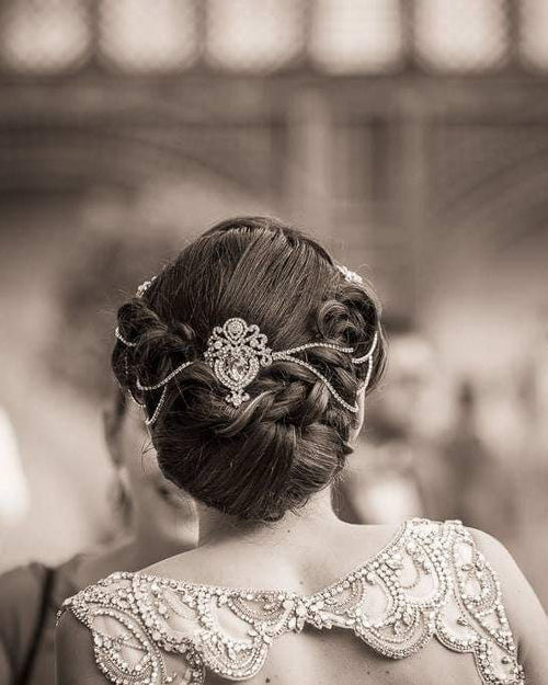 Art Deco Diamante Triple Hair Combs, Gatsby Bridal Headpiece