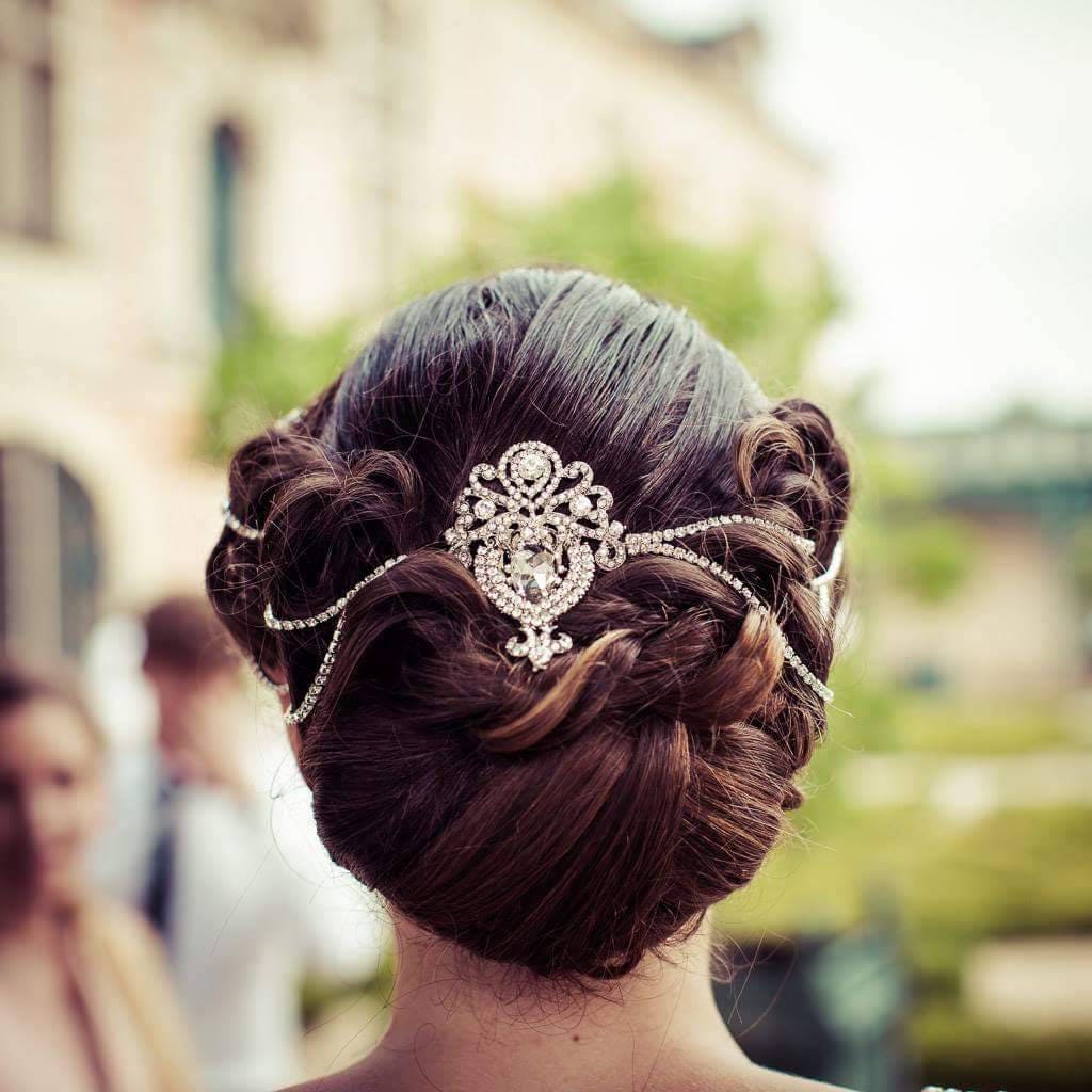Art Deco Diamante Triple Hair Combs, Gatsby Bridal Headpiece