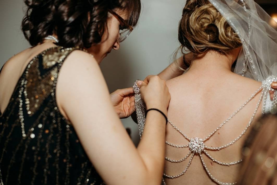 Beaded Back Drape, Shoulder Drape, Backless Dress Adornment, Ivory Pearls, Crystal Bridal Jewelry