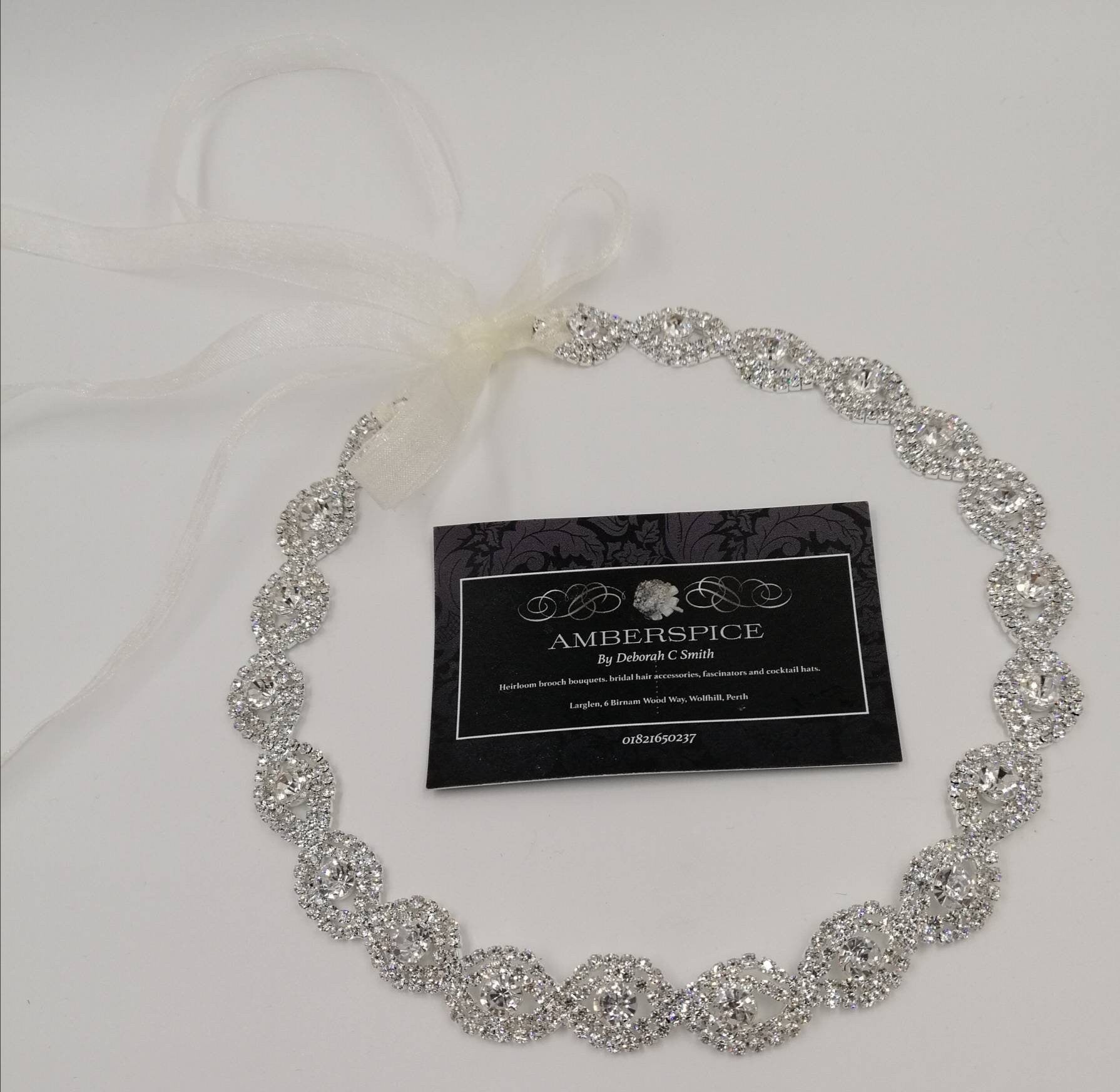 Diamanté hair band, diamanté headband, diamanté hair tie, rhinestone hair tie, rhinestone headpiece, bridal hair band, diamanté