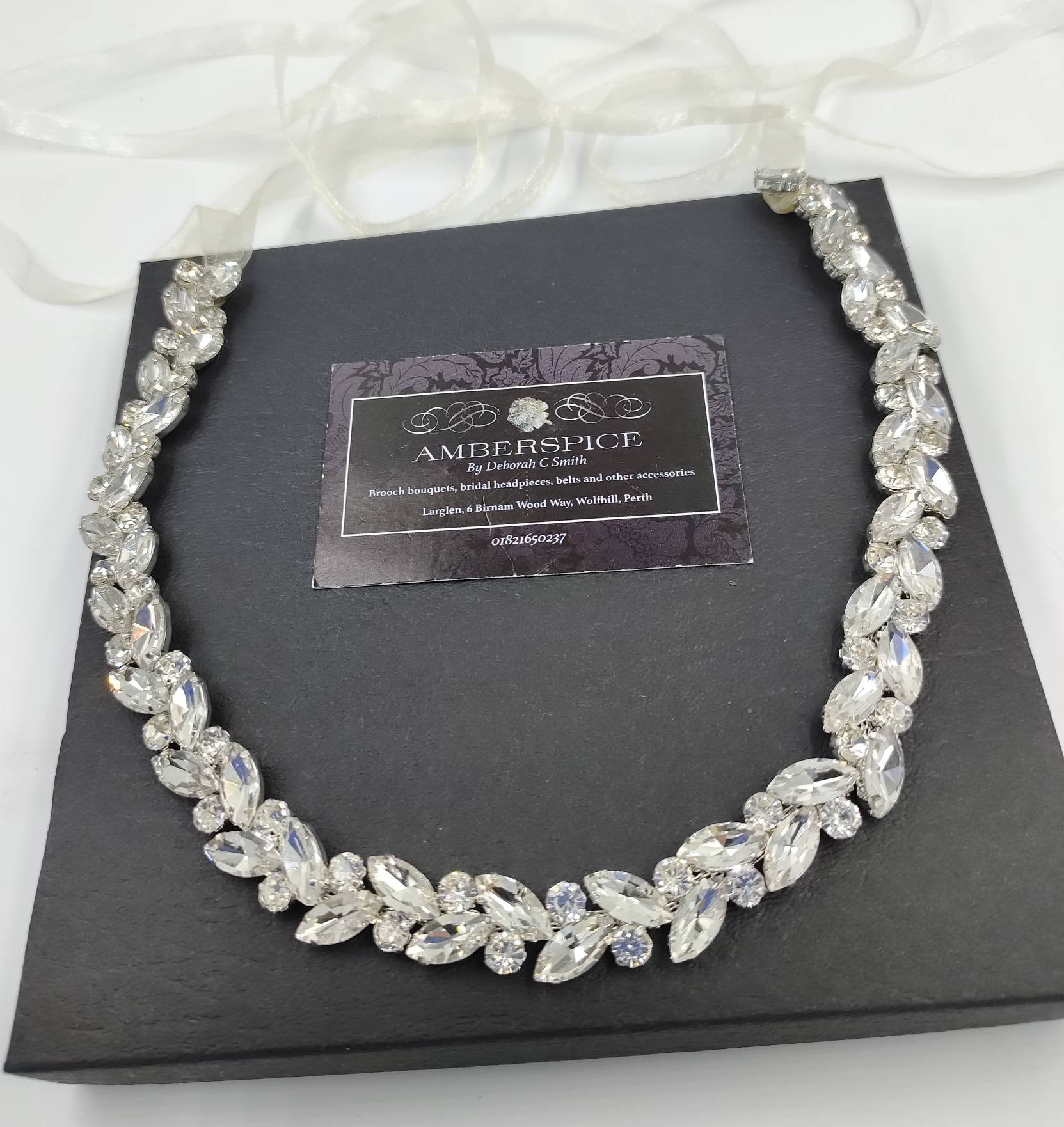 Diamanté hair band, diamanté headband, diamanté hair tie, rhinestone hair tie, rhinestone headpiece, bridal hair band, diamanté